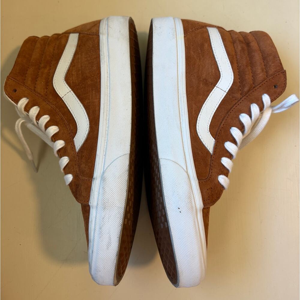 Vans Sk8-Hi Suede Brown W 9.5/M 8 - Picture 5 of 9